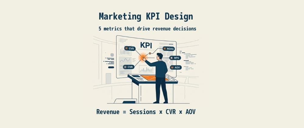 Marketing KPI design: why 5 metrics outperform 20 in EC operations