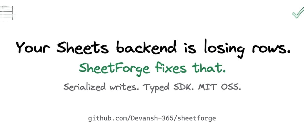 Your Google Sheets backend is silently dropping rows. Here's why.